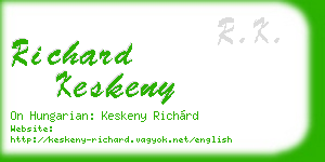 richard keskeny business card