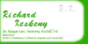 richard keskeny business card